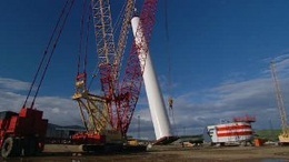Beatrice Offshore Wind Turbine Erection